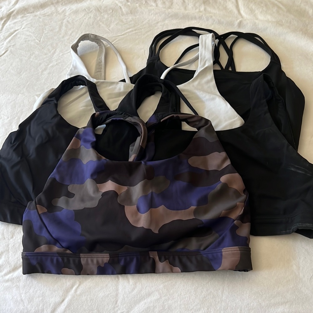 Athleta sports bras Medium ( lot of 5)